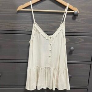 Vero moda cream lace tank